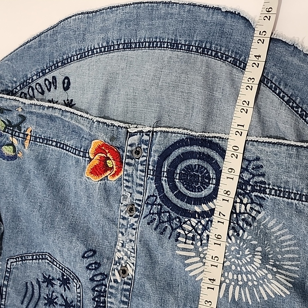 Free People Marrakesh Embroidered Denim Top - Picture 11 of 16